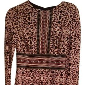 Maggy London Scarlet & Black Julianne Midi Work/Of